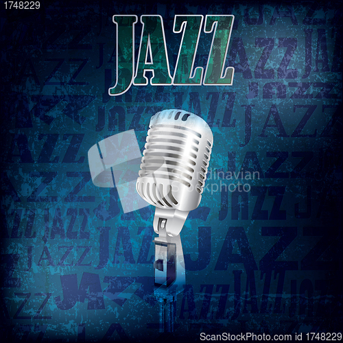 Image of abstract grunge jazz background