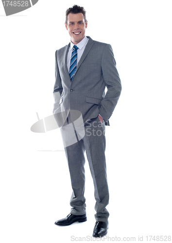 Image of Business executive. Full length portrait