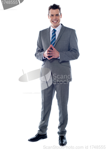 Image of Portrait of an elegant young businessman