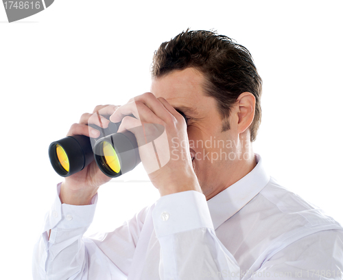 Image of Businessman hunting for success