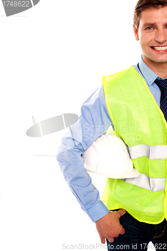 Image of Cropped image of a male builder
