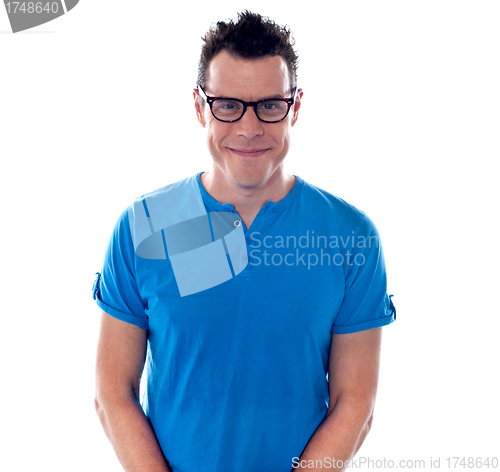Image of Smiling man with eye wear