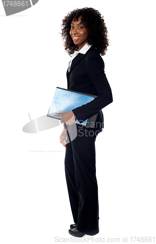 Image of Full length portrait of african corporate lady