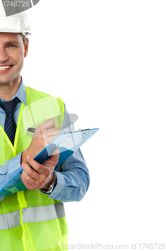 Image of Cropped image of an architect engineer
