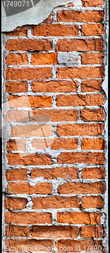 Image of Vertical brick column requires repair