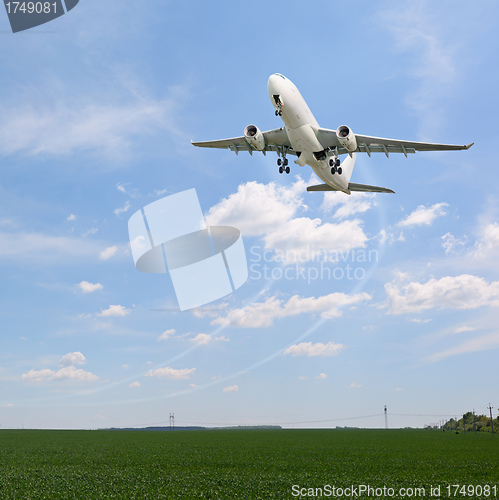 Image of Passenger aircraft taking off