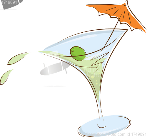 Image of glass of martini