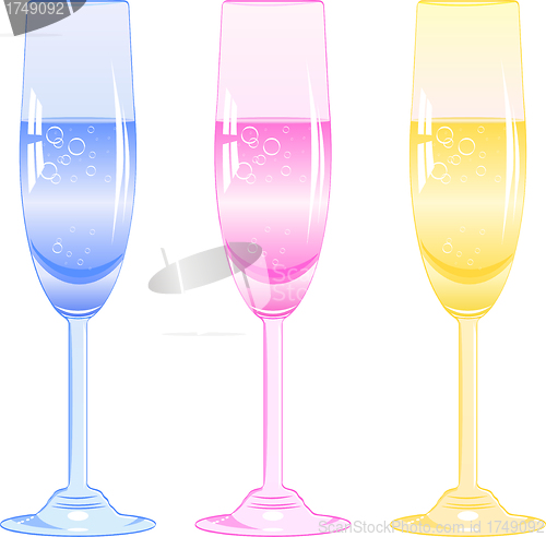 Image of glasses of fizzy drink