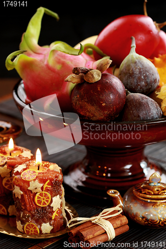 Image of Still life with exotic fruits 