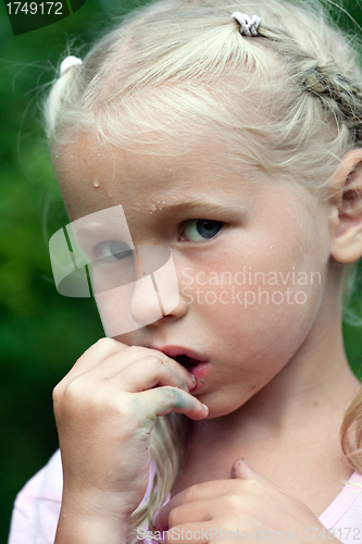 Image of summer girl portrait