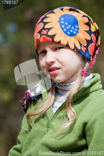 Image of little girl in bandana