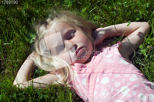 Image of sleeping girl