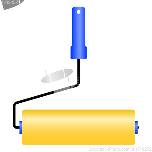 Image of The new roller for painting. 
