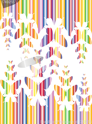 Image of colorful butterfly background