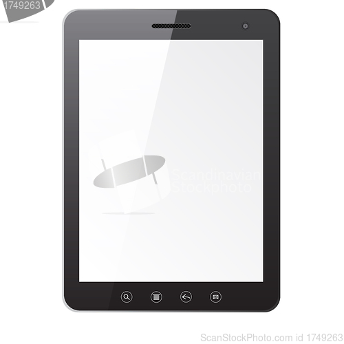 Image of Tablet PC computer with blank screen
