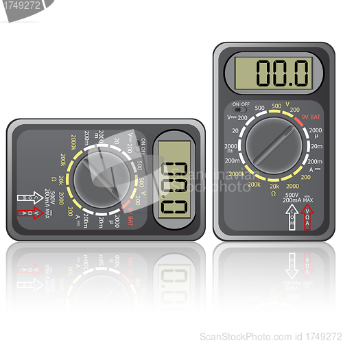 Image of Digital multimeter. 