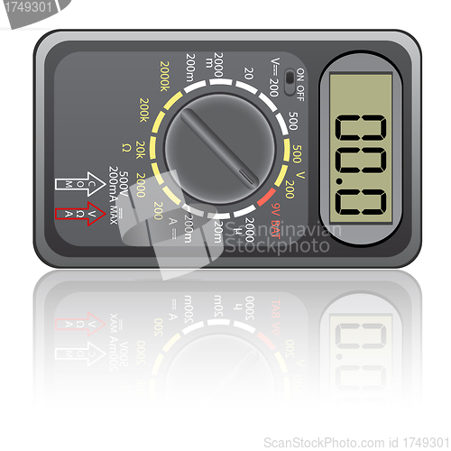 Image of Digital multimeter. 