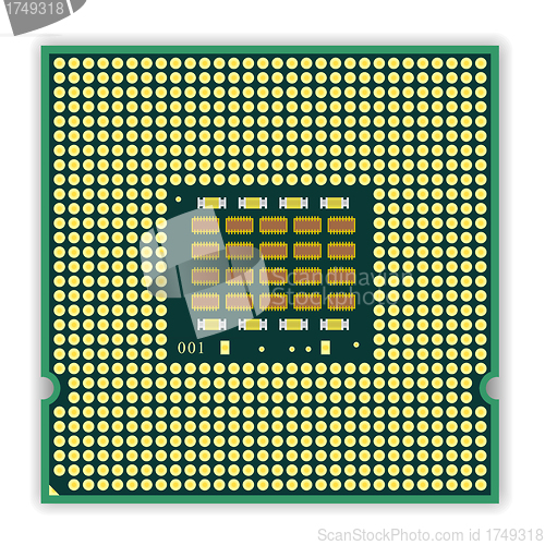 Image of The  multi core   processor CPU computer