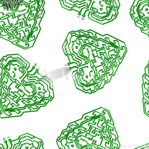 Image of Seamless wallpaper  heart 
