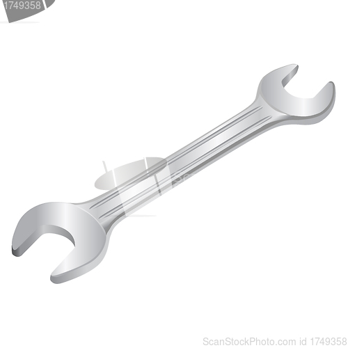 Image of Vector hand wrench tool 
