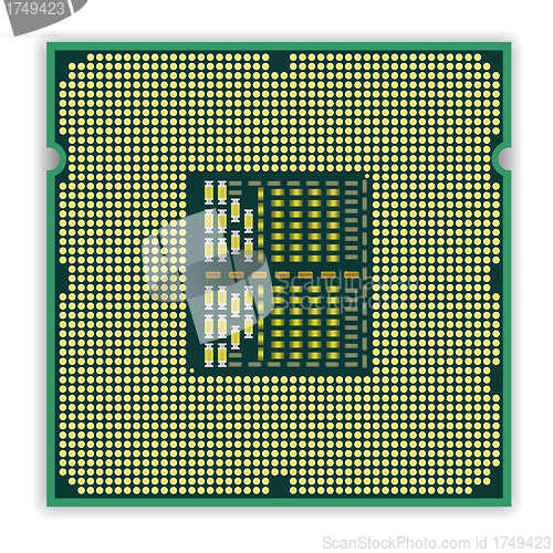 Image of The modern multi core   processor CPU computer