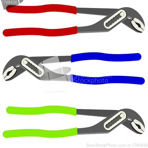 Image of Pliers isolated on white background.