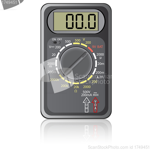 Image of Digital multimeter. 