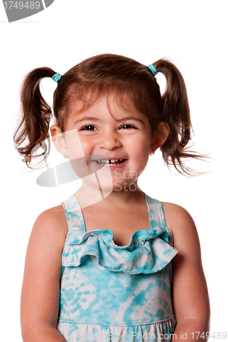 Image of Happy laughing young toddler girl