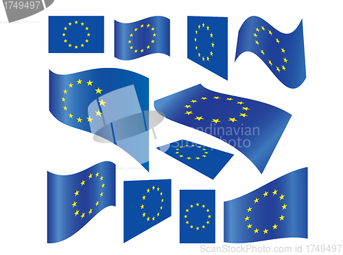 Image of European Union flags