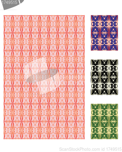 Image of set of seamless patterns