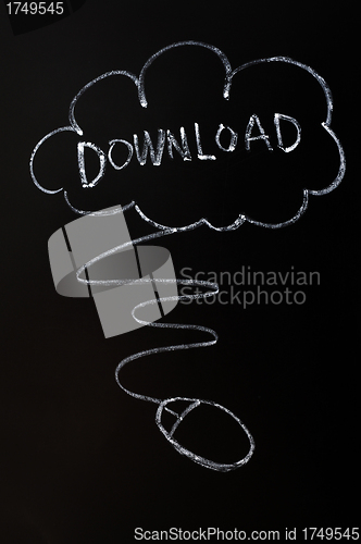 Image of Cloud service of download