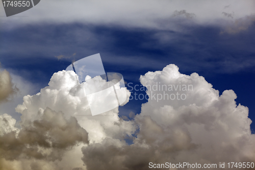 Image of Blue sky and clouds