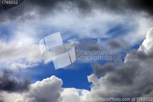 Image of Rift in dark clouds