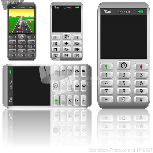 Image of Vector mobile phones,original design