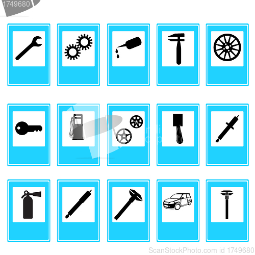 Image of Auto Car Repair Service Icon Symbol