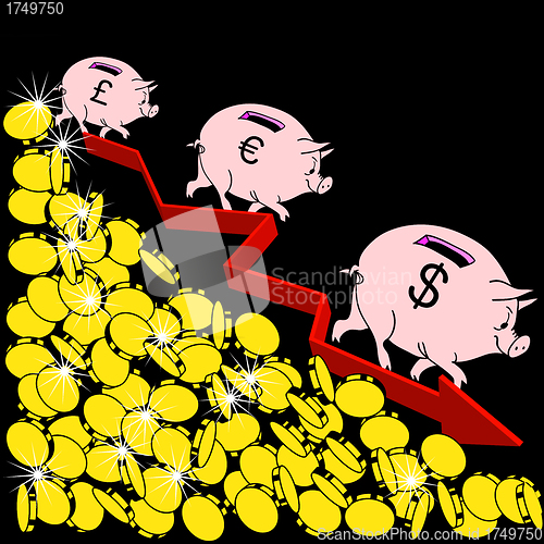 Image of The  financial crisis Concept Illustration