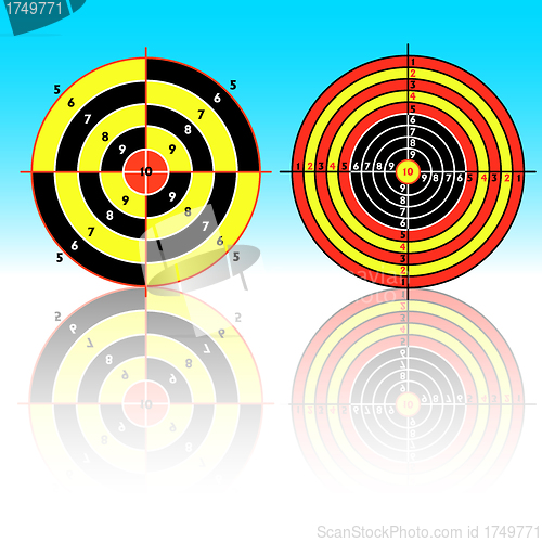 Image of targets for practical pistol shooting