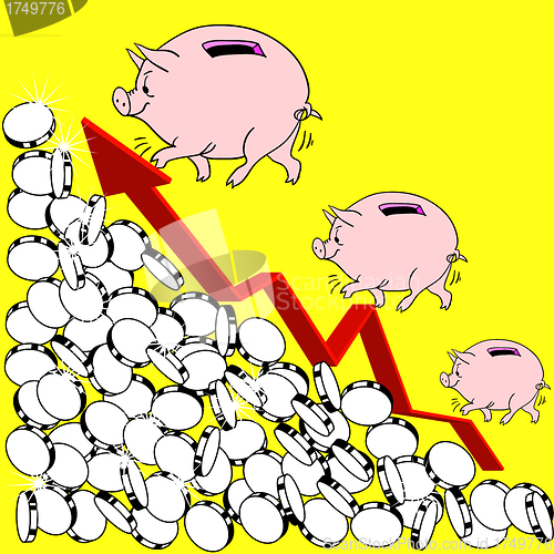 Image of The  financial growth Concept Illustration