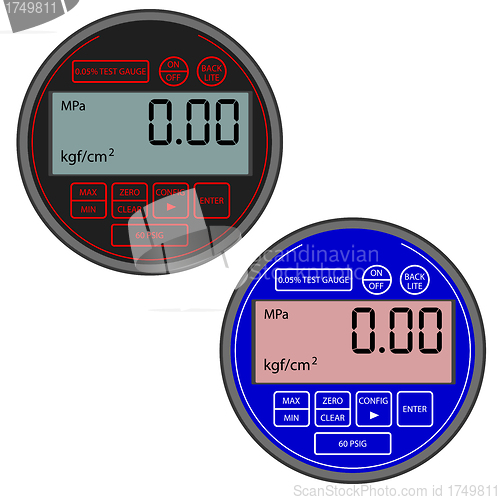 Image of The modern digital gas manometer 