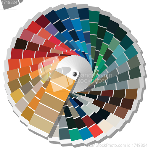 Image of Color palette guide for printing industry. 