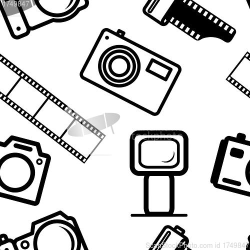 Image of seamless background, of digital cameras