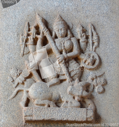 Image of temple detail around Hampi