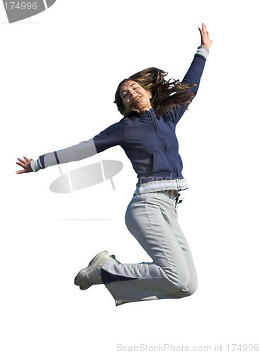 Image of Woman jumping