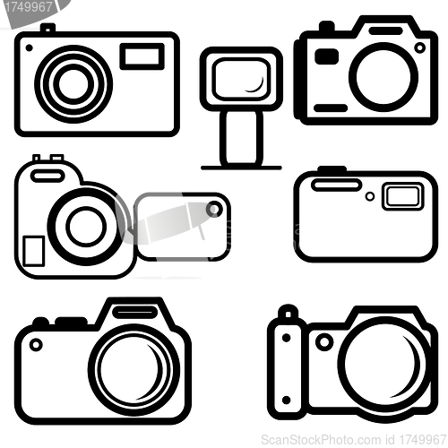 Image of A set of digital cameras