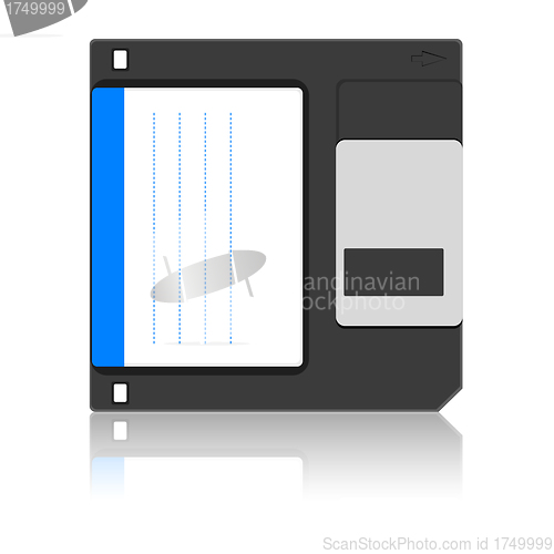 Image of  Old floppy disc for computer data storage