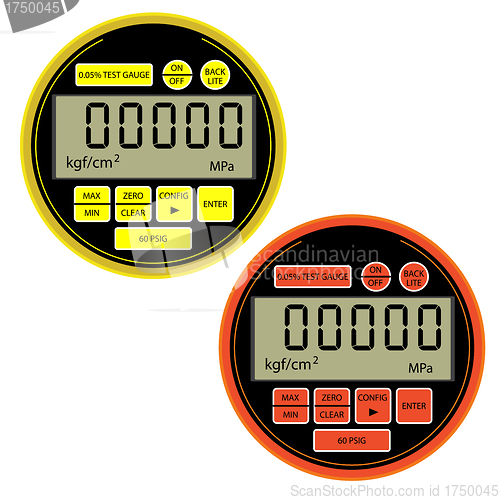 Image of The modern digital gas manometer 