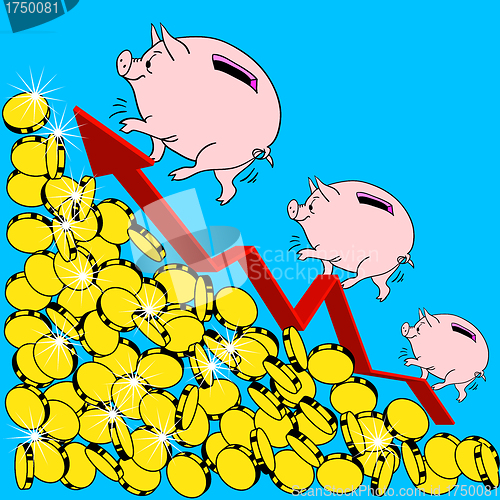 Image of The  financial growth Concept Illustration