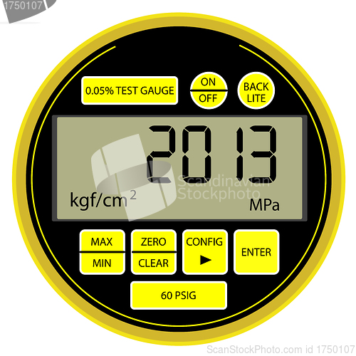 Image of 2013 New Year modern digital gas manometer 