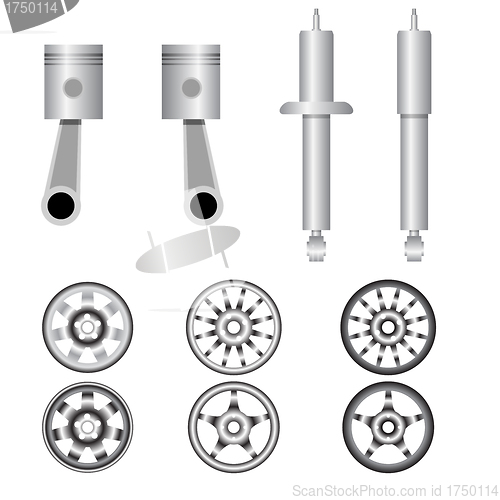 Image of Icons set Auto parts