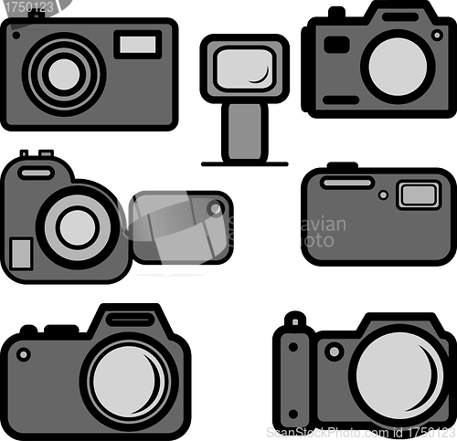 Image of A set of digital cameras